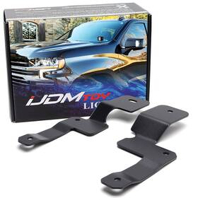 Fs70fs347-p1 Ijdmtoy Hood Hinge Mount A-pillar Led Ditch Light Bracket For 19 Silverado/sierra 1500