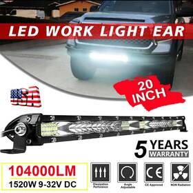 Ikaufen 883646018833 20 Inch 1520w Led Light Bar Flood Spot Combo For Jeep Offroad Driving Truck Suv