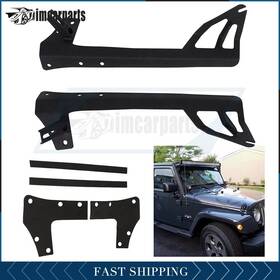 Im160244s01 Imcarparts Windshield 52inch Led Light Bar Mount Brackets For Jeep Wrangler Jk 07-17 Pair