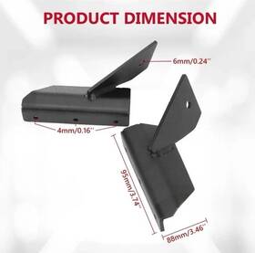 Chl-015-lyp Ironwalls 4 Inch Windshield Led Light Pod Mounting Bracket For Jeep Cherokee Xj 84-01 Mj 86-92