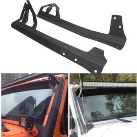 Cvg70037 Ironwalls A-pillar Mount Bracket Fit 52 Inch Work Light Bar For Jeep Wrangler Jk 2007-2018