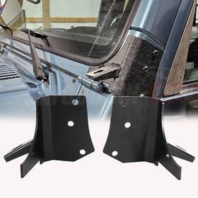 Dsbp7608 Ironwalls For 1997-2006 Jeep Wrangler Tj 2x Windshield Hinge Light Mount Brackets
