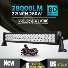 Ironwalls Nk-1594-1118 22inch 280w Combo Led Work Light Bar Spot Flood Driving Offroad Suv Utv Atv Boat