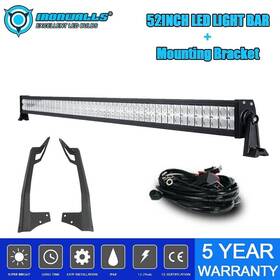 Tyn001213-20221018-1214 Ironwalls 52 Inch 300w Led Light Bar Offroad Combo For Jeep Wrangler Jk With Mounting Brackets
