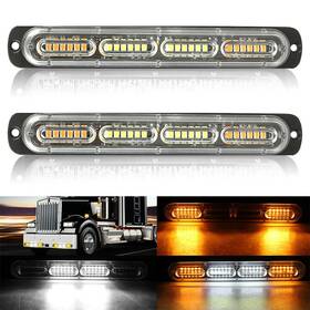 Jahyshow 883148502250 2x 24 Led Strobe Light Car Truck Flashing Warning Hazard Beacon Amber White