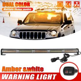 Js-bs-l03-5-wy Jg-carparts 31 Inch Led Warning Light Strobe Flashing Bar Traffic Advisor Emergency Hazard A/w