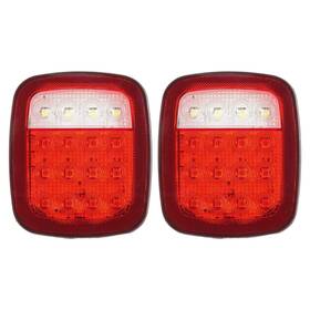458064 Kac 16 Led Truck Trailer Tail Lights Brake Reverse Taillight 12v Stop Turn Signal