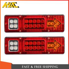 Adv506703 Kac 2pcs Rear 19 Led Trailer Tail Light Kit Stop Brake Turn Indicator Truck-lamp