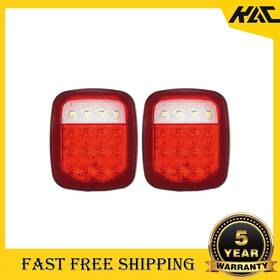Adv506765 Kac 16led Rear Tail Lights Brake Lamps Turn Stop Reverse For Jeep Wrangler Tj Cj 12v