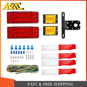 Adv506772 Kac Rectangular Steering Brake Light Set With Side 12v For Campe Trailer Truck