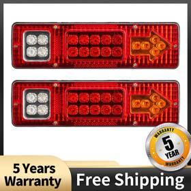 Jnrtysx250648 Kac 2x 19led Trailer Led Tail Light Kit Stop Rear Brake Turn Indicator Truck-lamp