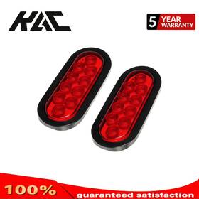 Kac556517 Kac 2 Pcs 6ftft 10led Marker Lights Red Clearance For Trailers Atv Truck 12v