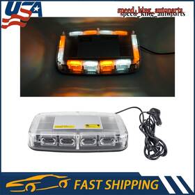 Kac556654 Kac 1pc Warning Lights Yellow White Led Flashing Light Magnetic Wl-52010 12v
