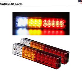 Spe164026 Kac 2pc Taillights Tricolor Steering Brake Reversing 20-led Trailer Tail Light Rear