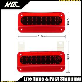Spe531163 Kac Pair Led Brake Tail Lights Red 12v Stop Turn Rv Camper Trailer Taillights