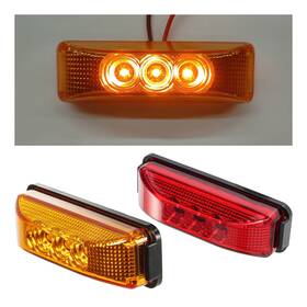 Top556500 Kac 3.9 Inch 3led Side Lamp Warning 10pcs 5pcs Red Yellow 12v