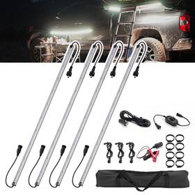 Lf-lcl4pc-30ledw-ord Kanruis 12v Led Interior Light Bar Aluminum Rigid String Lights With Dimmer Switch Wa