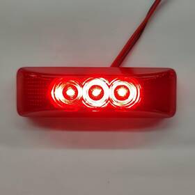 Ta99120501cp Kax 3.9in 10pcs Trailer 3 Led Light Double Bulls Eye Amber Clearance 12v Us