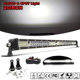 02219610bxc201 Kb-autolight 20inch Led Light Bar Slim Spot Flood Combo Work Ute Atv Suv Driving Fog Wiring