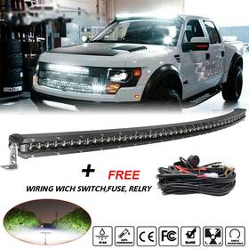 Kb-autolight 764283235855 For 93-11 Ford Ranger Roof Upper 50 Inch Curved Led Light Bar Mounting Wire Kit 52