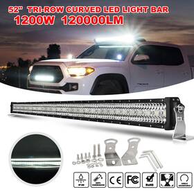 F09ctwl050 Kb-autolight Curved 52inch Tri-row Led Work Light Bar Flood Spot Combo For 4x4 Suv Off Road