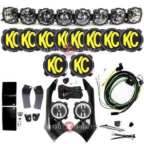 91336-91301-rbc Kc Hilites Gravity Pro6 50 Inch Roof Bar Spot Ditch Lights For Wrangler Rubicon