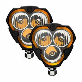 Tlx-kcl283-cl360a70 Kc Hilites Flex Era 3 Led Light Combo Beam Pair Pack System 283