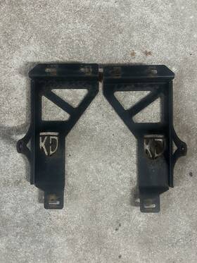 Tr-0004tr-h10 Kd Fabworks Bumper Brackets For 20 Inch Led Light Bar 99.5-04 Ford Superduty