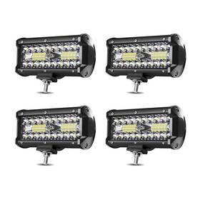 Kn-dy-4p120wsm7in-gm Keenaxis 7 Inch Led Off Road Lights Pods 4 Pcs 6.5 120w Spot Flood Combo Beam 120