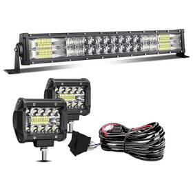 Knlb120wbxjg2p18wtrisfbt Keenaxis 22 Inch 120w Spot Flood Combo Led Light Bar 2pcs 4 60w Pod