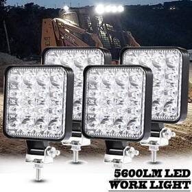 16led-gzd Keing 4 Pcs Led Work Light - 3.35 Inch 48w 5600lm Flood Bar For Tra