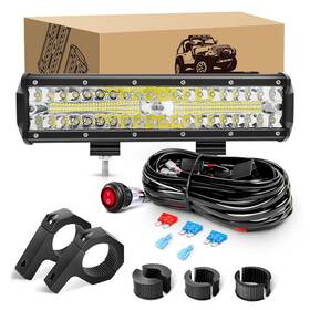 Kingopt 782917752585 Led Light Bar 12inch 300w Off Road Pods Spot Flood Combo Be