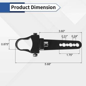 Lw-tc21tc29 Lasfit Universal Led Light Bar Mount Clamps 0.875/1/1.25/1.5/1.625/1.75/2/2.5/3 Inch