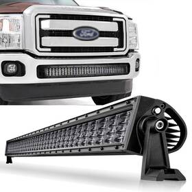 Drtyhgbfeds-404r30-sssss Led-nightrider 30 Inch 10d Work Light Bar 4-row Combo Offroad 12v For Ford Super Duty F250 F350