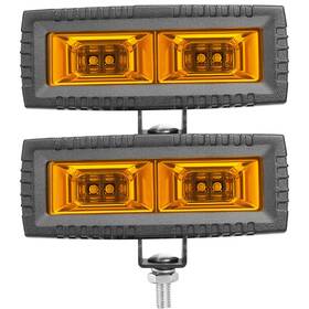 Dti-4020-a-0101-2 Led-nightrider 2x For Polaris Ranger Xp 1000/1000 Crew 5 Inch Work Light Bar Cube Flood Pods
