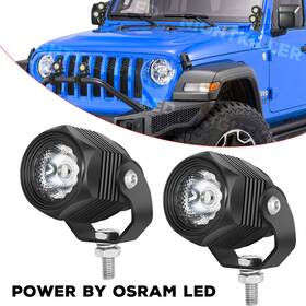 Eki-0101-wl0107 Lednightkiller 2x For Jeep Wrangler 2 Inch Cnc Led Round Offroad Driving Spot Light Pods Headlights