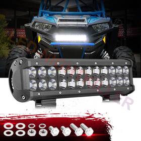 Eki012341smxe012xa Lednightkiller 12 Inch Led Pods Work Light Bar Combo 6000k Driving Reverse Fog Offroad Tractor Atv