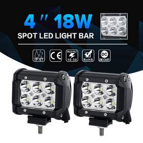 Kf-20190416-017-kfagfhh Ligbt 2x 4 Inch Bumper Led Light Bar Work Pods Kit For Club Car Jeep Golf Cart