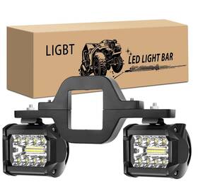 P0001 Ligbt 2 Pcs 4 Inch Led Light Pods With Tow Hitch Mounting Brackets Fit For D