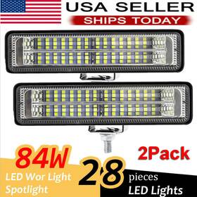 Whz3701737 Lightcar 1 2x 6inch Led Work Light Bar Flood Fog Lamp Offroad Driving Truck Suv Atv 4wd Usa