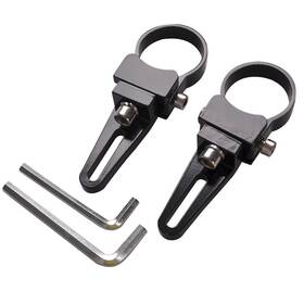 Lightronic 744750137509 Universalfit 360 Adjustable 1.75 Inch Tubular Clamp Light Mounts For Offroad Led Lig