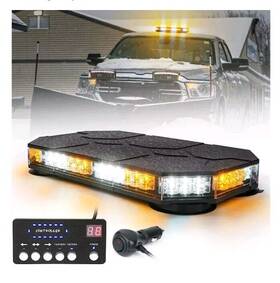 Lm020w193-f Lumenix Led Rooftop Strobe Beacon Lights With Controller Magnetic Emergency