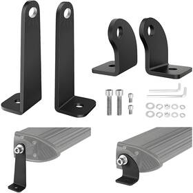 644102 Lumimotor Light Bar Mounts Mounting Bracket 4pcs Universal Side Mounted Brackets Kit F