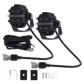 0ugiow Maxpeedingrods 160w Led Auxiliary Light Pods For Off Road 4x4 Atv Marine Rgb Drl Ip68 3.5inch