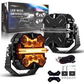 2wjqz4 Maxpeedingrods 7 Inch Led Light Bar 33200lm Crosshair Series For Suv 4x4 Marine Boat Rgb Drl Ip68