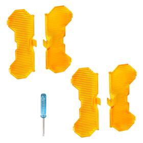 2xq1ja Maxpeedingrods Round Driving Light Cover For 7inch Led Crosshair Series Amber Pc