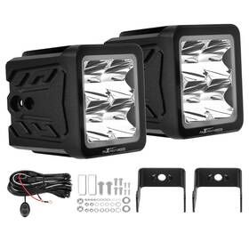 Maxpeedingrods 4txf2b 120w Led Pod Lights 3.3in Spot Driving Beam Drl 9-30v For Toyota Tacom