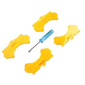 74ranb Maxpeedingrods Square Light Cover For 3.5 Inch Led Driving Lights Amber Snap-on