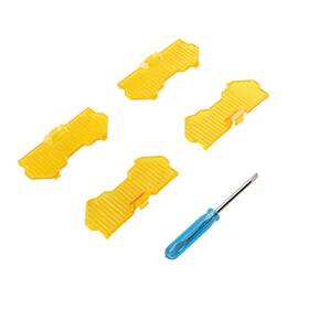 92rtsl Maxpeedingrods 5 Inch Round Amber Lens Cover For Led Driving Light Pods Snap-on Design 4pcs