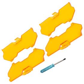 A3cq8i Maxpeedingrods Snap-on Amber Protective Cover For 5 Inch Led Driving Light Pod 4pcs